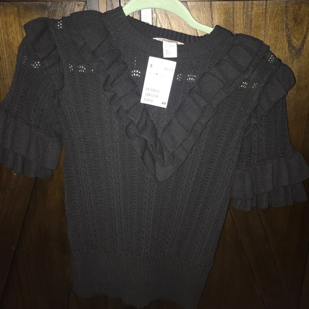 H&M  Black Blouse 4